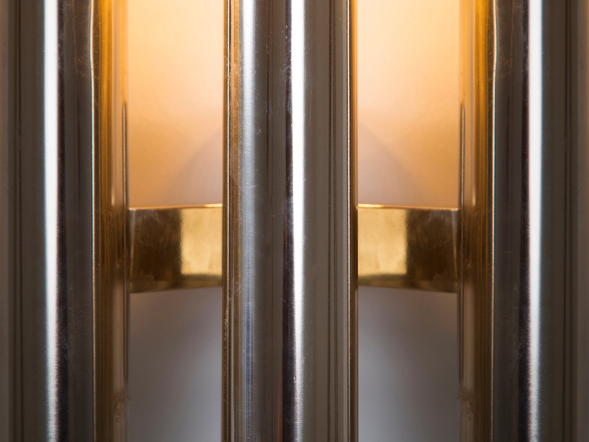 Modern Wall Light with Tubes in Chrome lighting Morentz