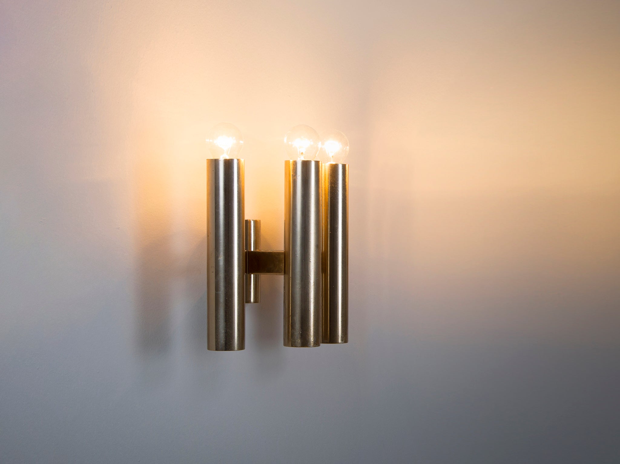 Modern Wall Light with Tubes in Chrome lighting Morentz