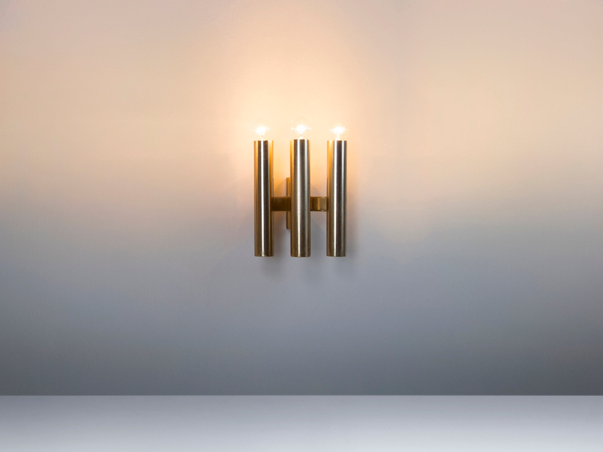 Modern Wall Light with Tubes in Chrome lighting Morentz