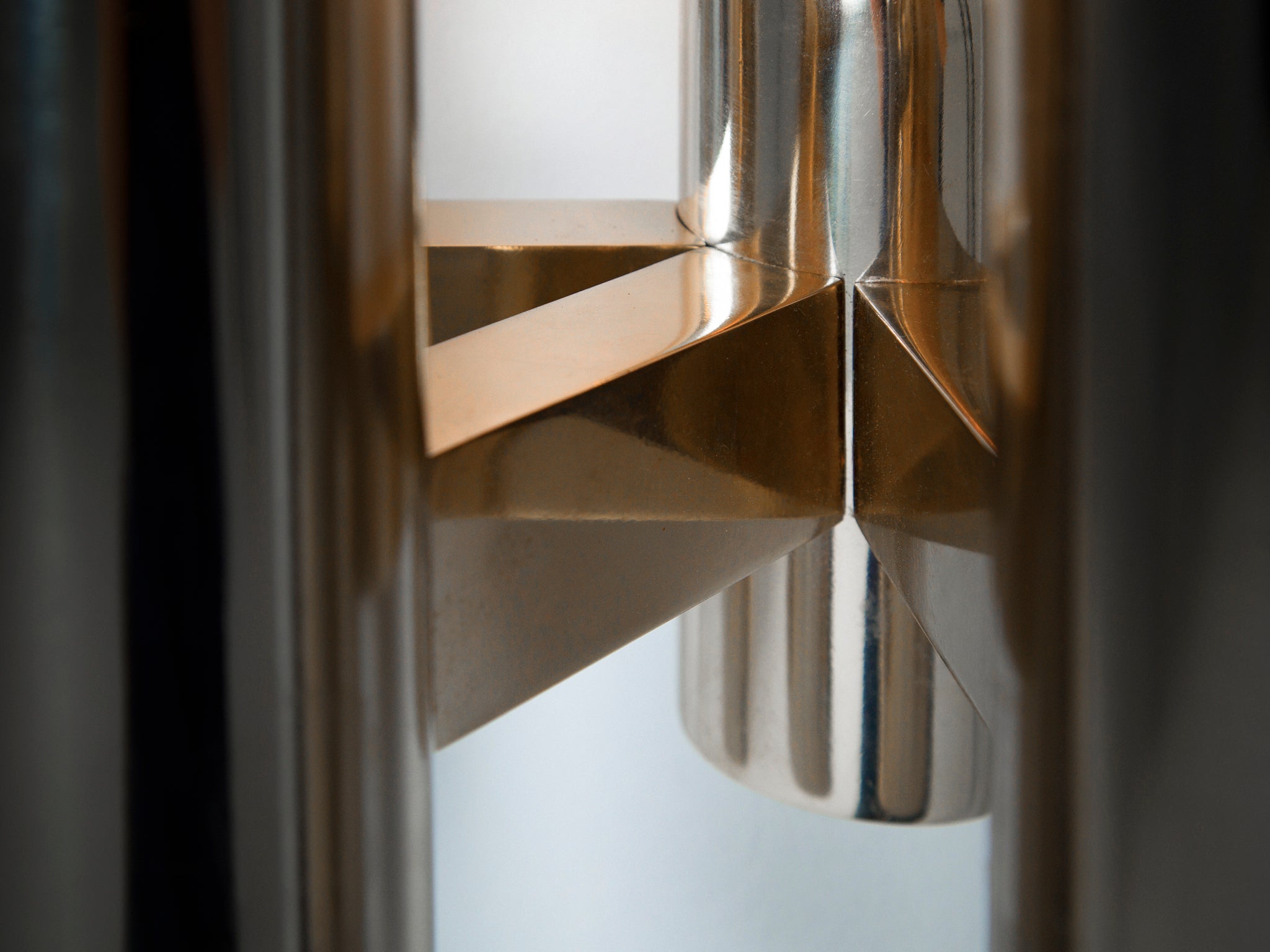 Modern Wall Light with Tubes in Chrome lighting Morentz