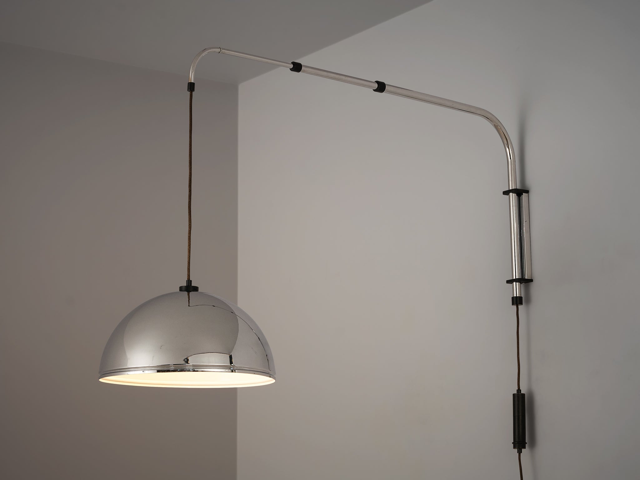 Wall-Mounted Adjustable Pendant Lamp in Metal lighting Morentz