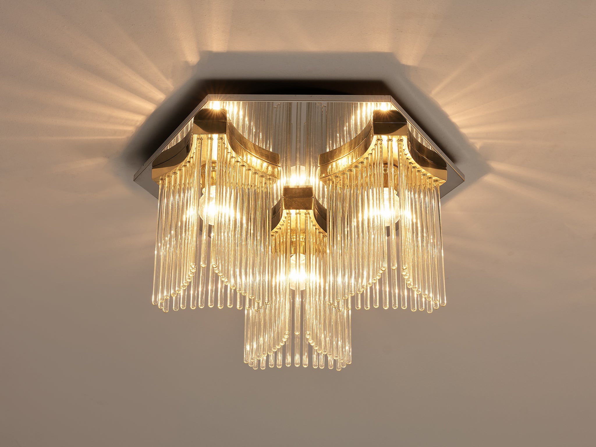 Gaetano Sciolari Ceiling Lights in Metal and Glass lighting Morentz