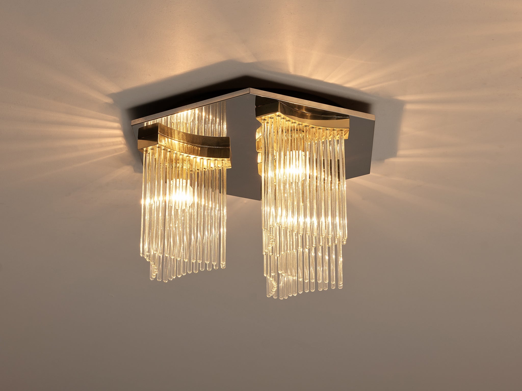 Gaetano Sciolari Ceiling Lights in Metal and Glass lighting Morentz