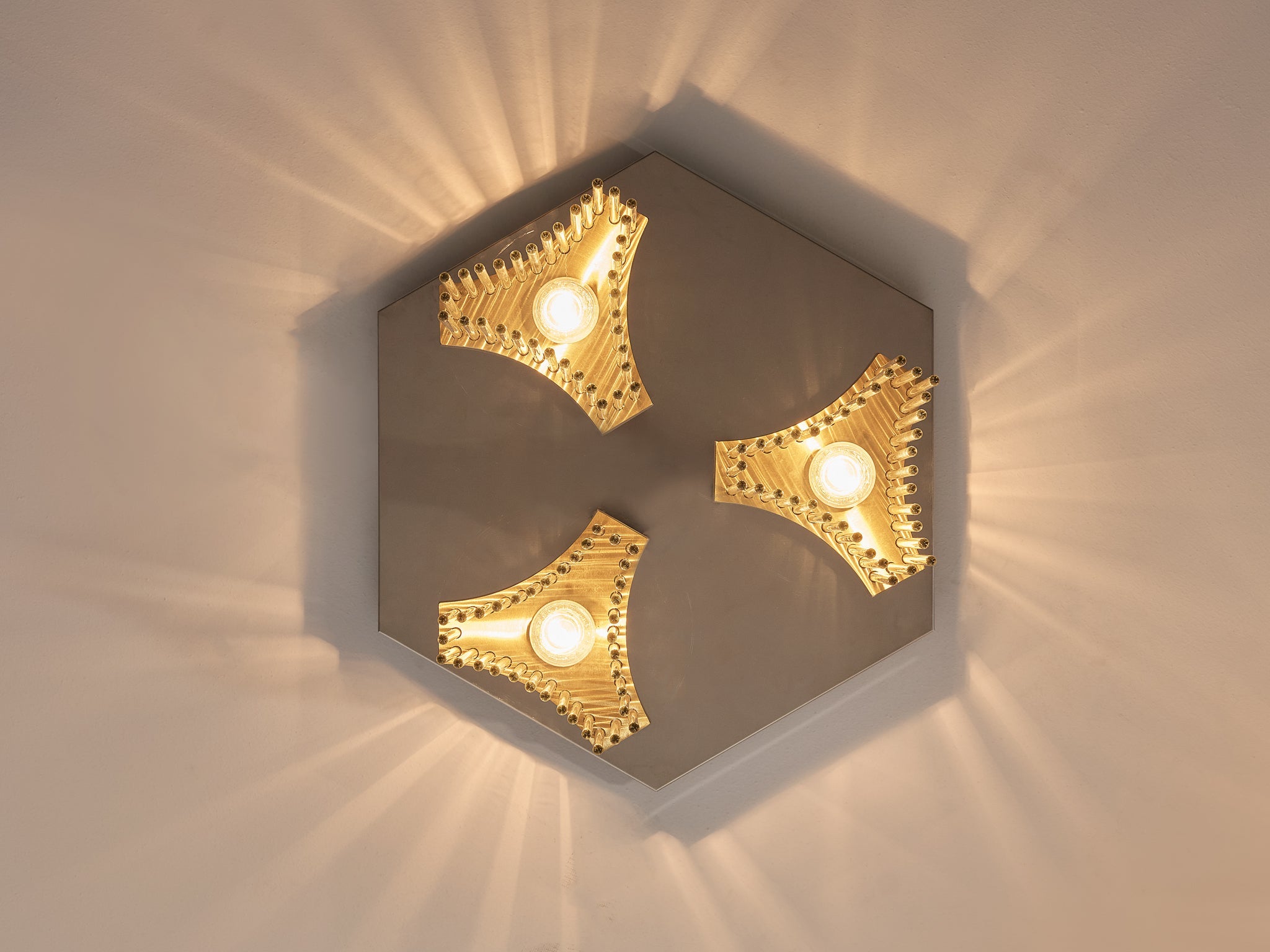 Gaetano Sciolari Ceiling Lights in Metal and Glass lighting Morentz