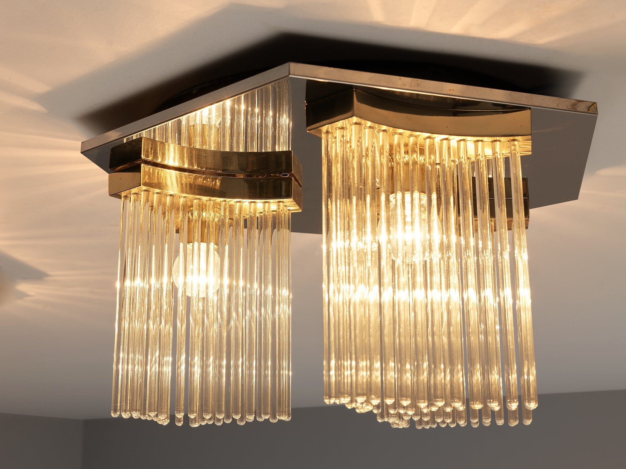 Gaetano Sciolari Ceiling Lights in Metal and Glass lighting Morentz