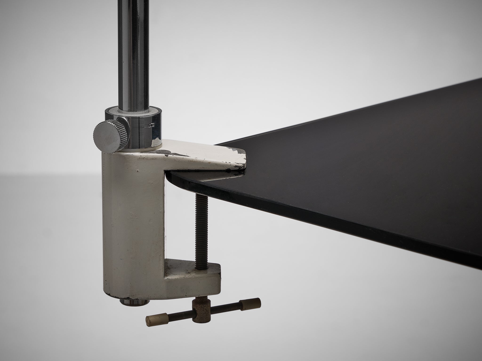 S. Björklund and L. Gustafsson Swedish "Delux" Desk Lamp in Chromed Steel lighting Morentz