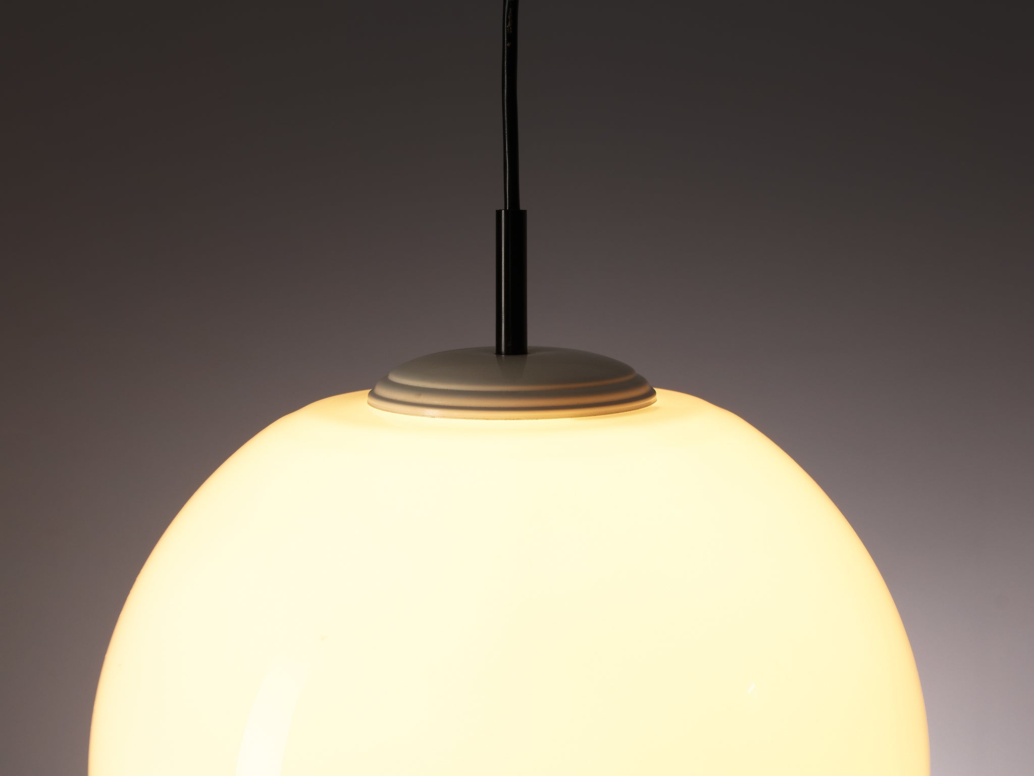 Pendants with Milky Glass Sphere lighting Morentz