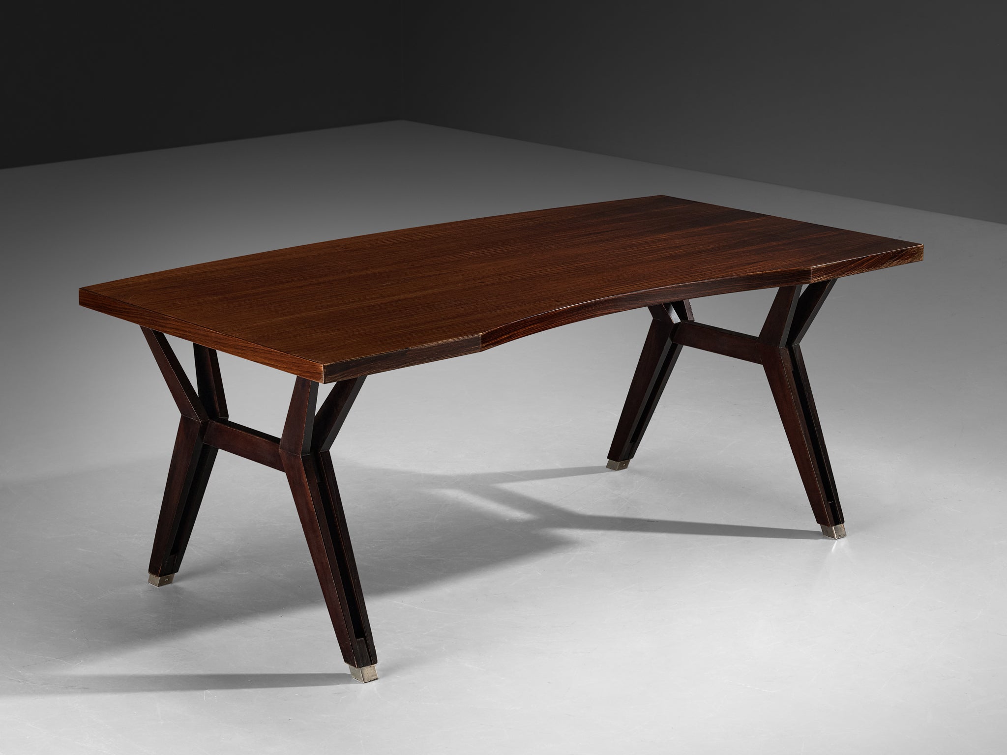 Ennio Fazioli for MIM 'Tolomeo' Writing Desk in Wood and Steel Tables Morentz
