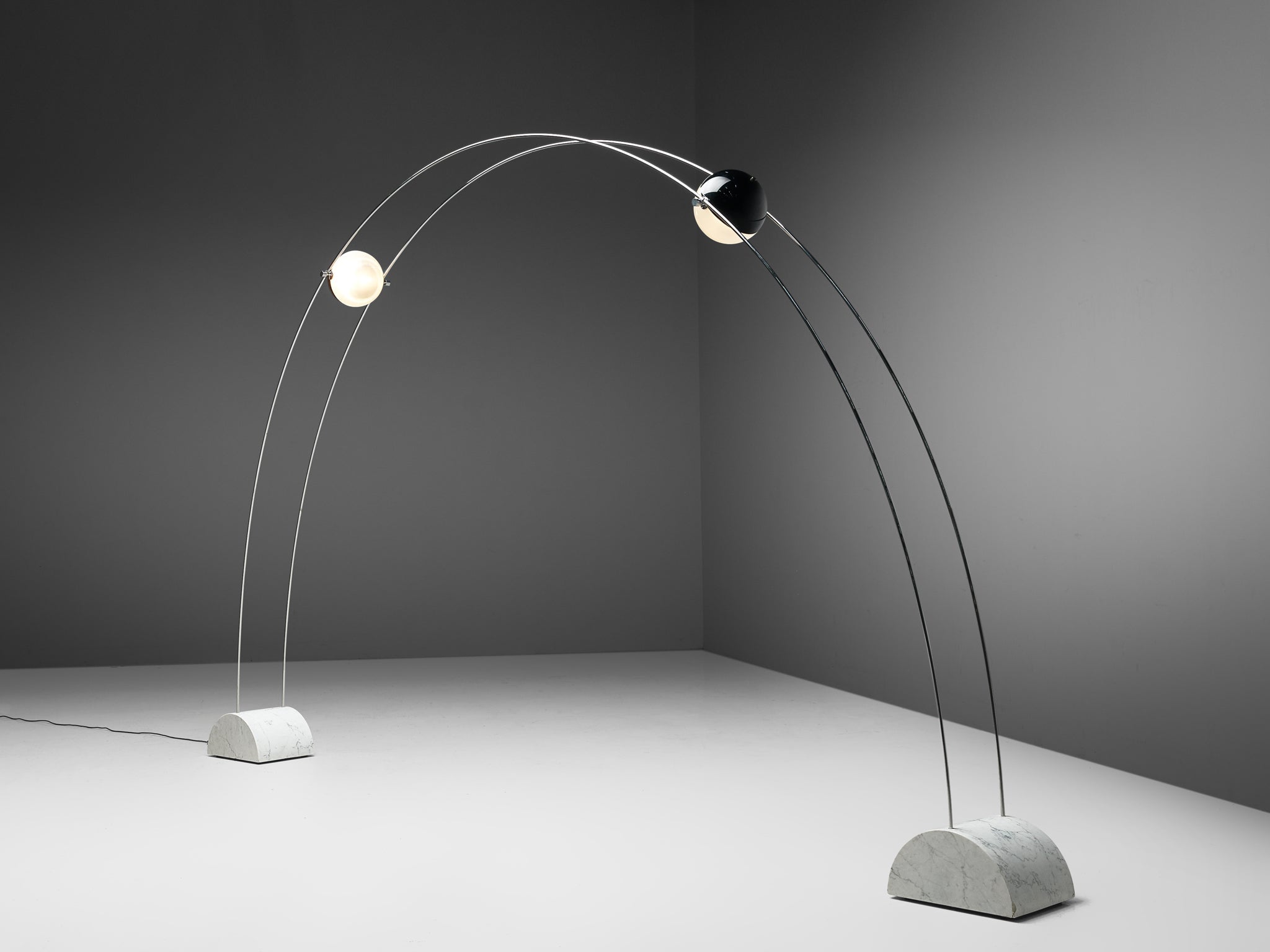 Large A.R.D.I.T.I. for Sormani Floor Lamp 'Ponte' in Marble and Metal lighting Morentz