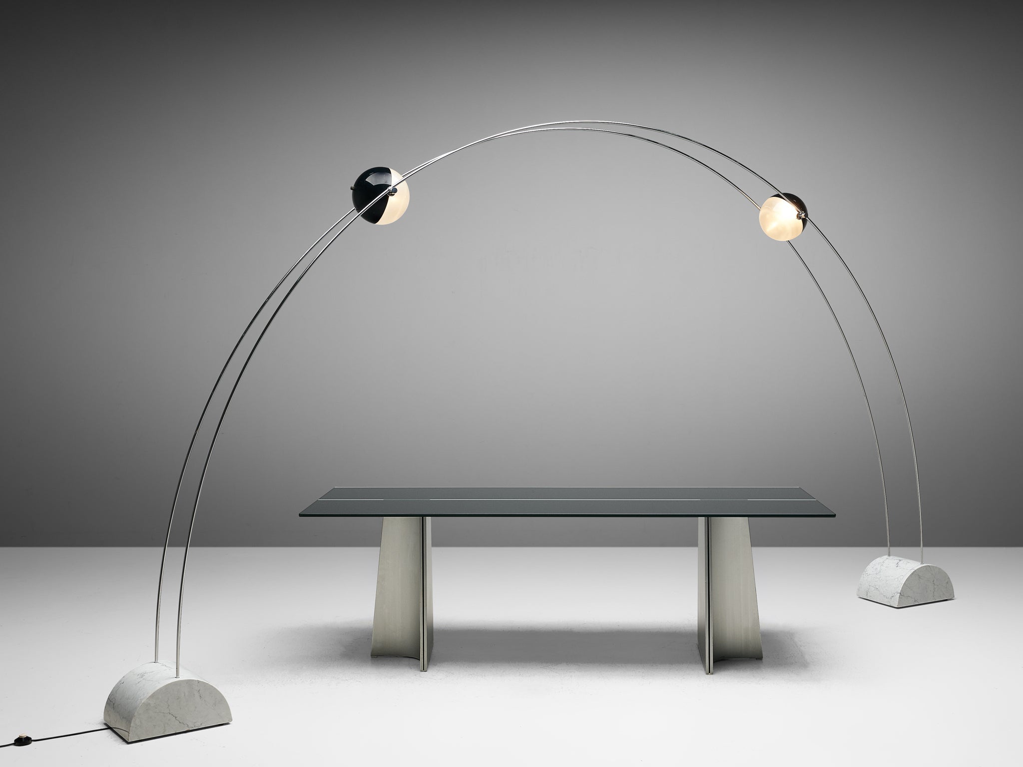 Large A.R.D.I.T.I. for Sormani Floor Lamp 'Ponte' in Marble and Metal lighting Morentz