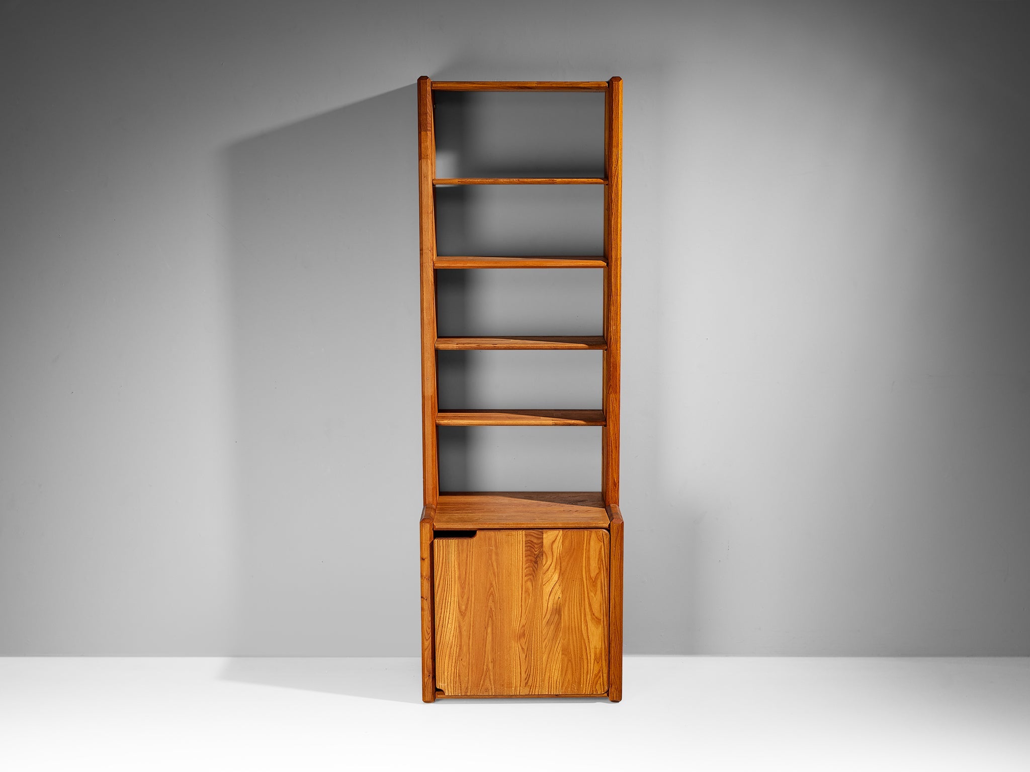 Pierre Chapo 'GO' Bookcase in Solid Elm case pieces and storage cabinets Morentz