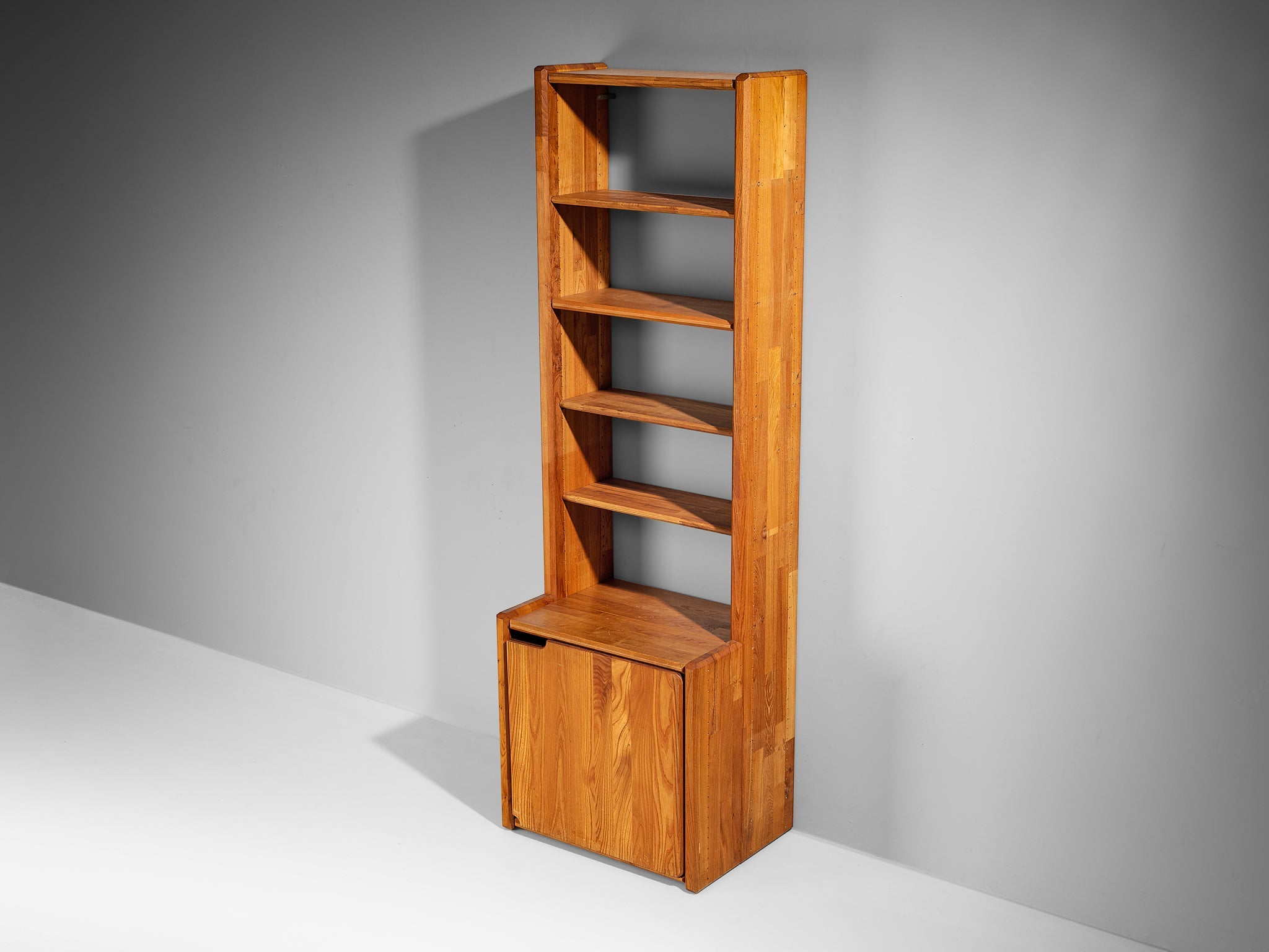 Pierre Chapo 'GO' Bookcase in Solid Elm case pieces and storage cabinets Morentz