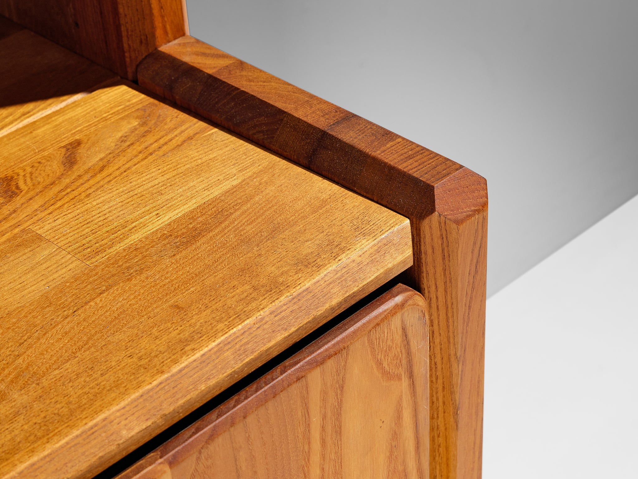 Pierre Chapo 'GO' Bookcase in Solid Elm case pieces and storage cabinets Morentz