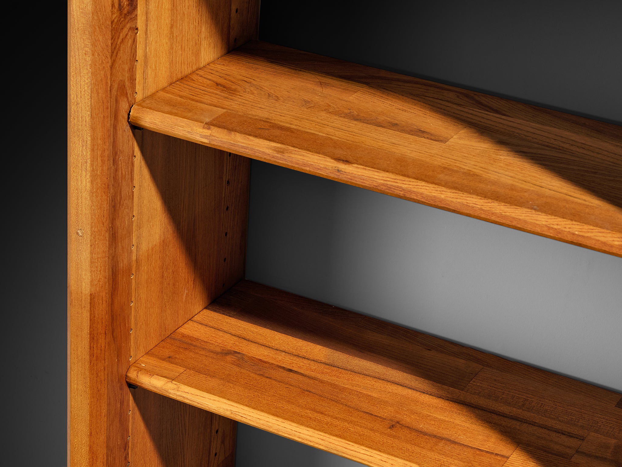 Pierre Chapo 'GO' Bookcase in Solid Elm Case pieces and storage cabinets Morentz