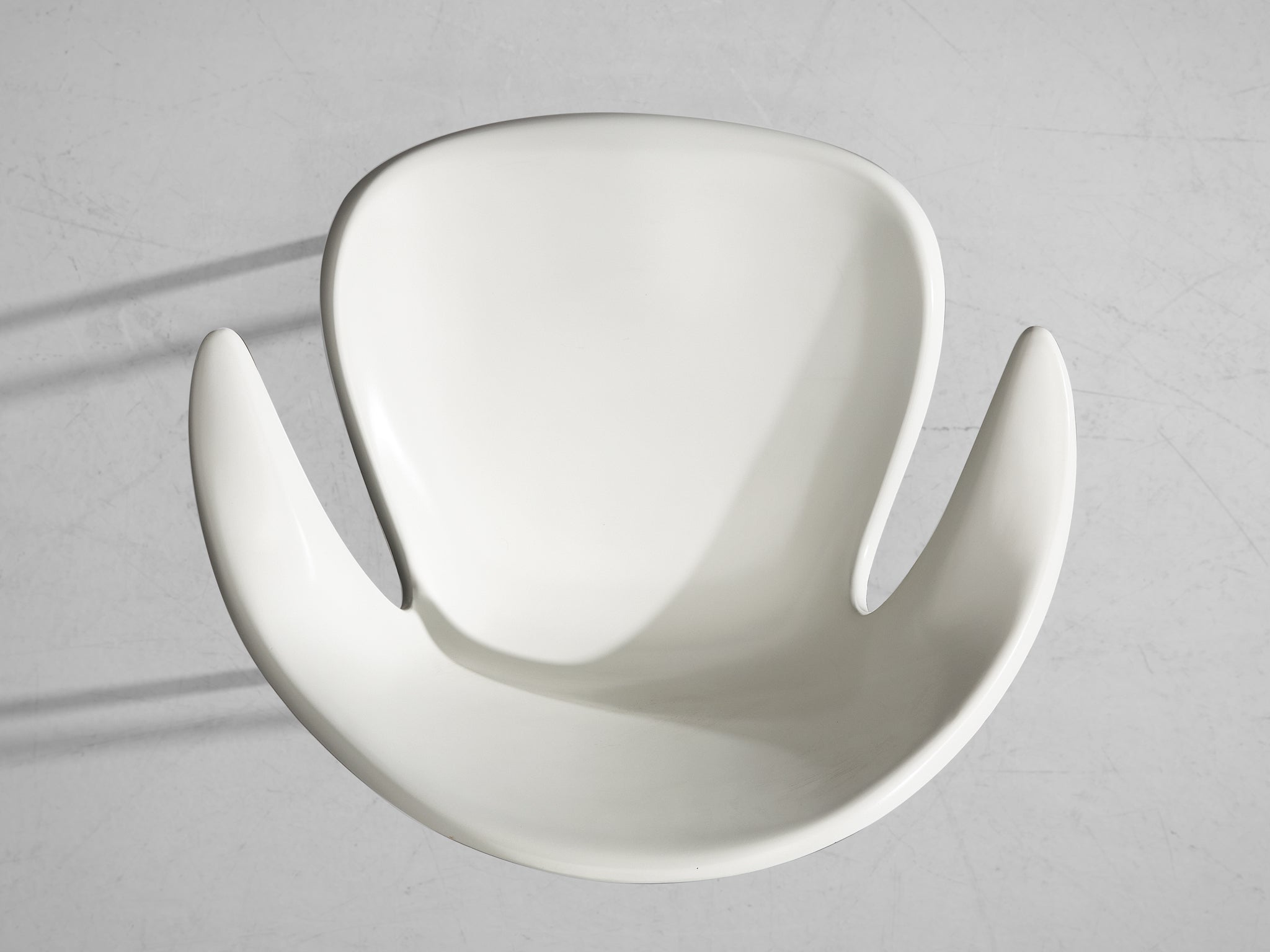 Pair of Eccentric Italian Fiberglass Chairs seating Morentz