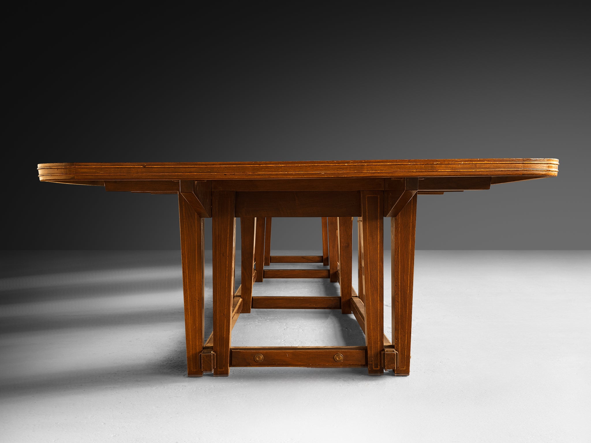 Monumental Table in Walnut with Decorative Inlay tables Morentz