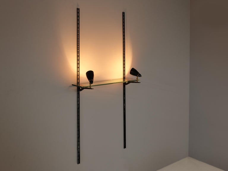 Gino Sarfatti for Arteluce Illuminated Wall-Mounted Display Console