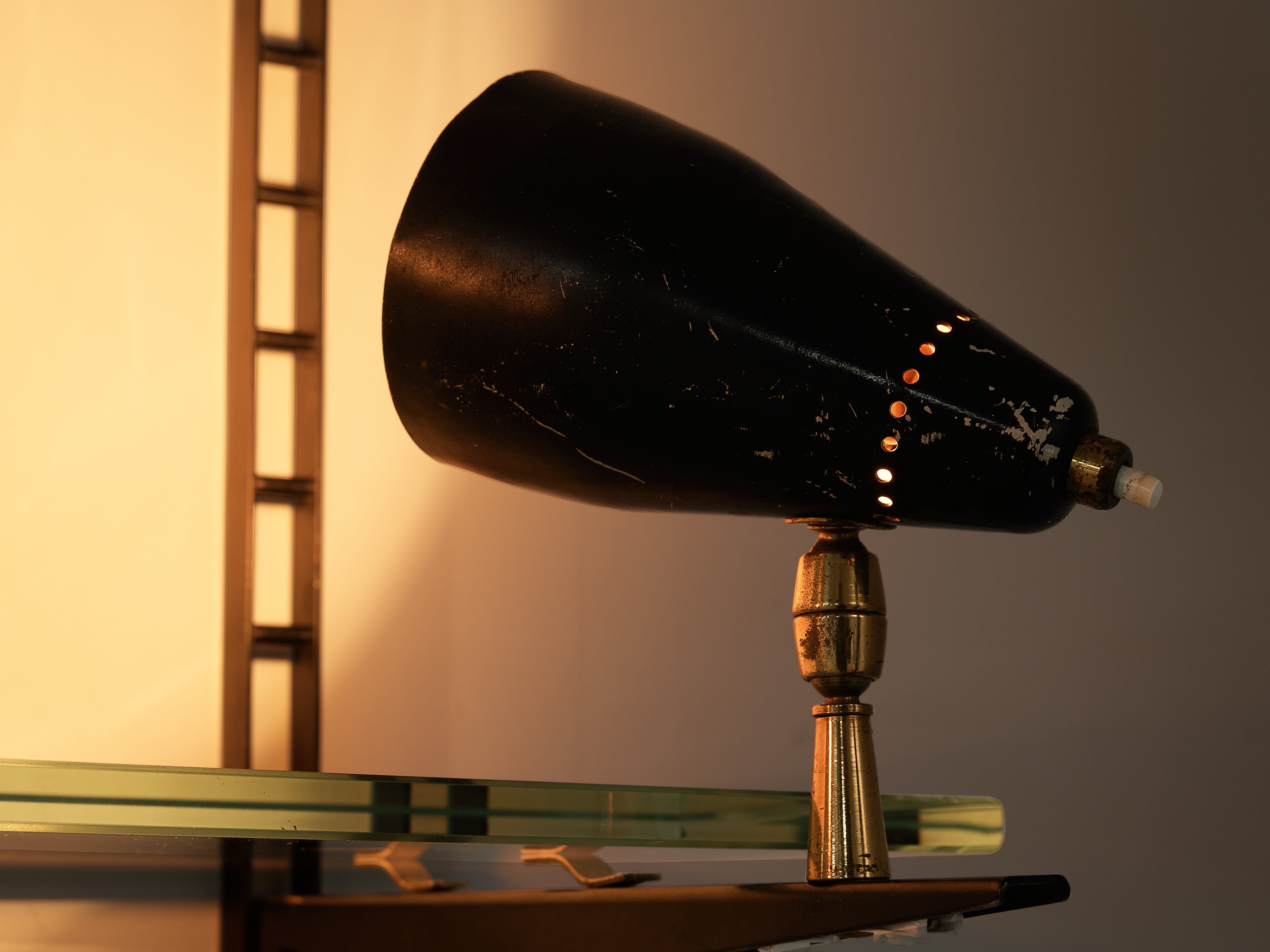 Gino Sarfatti for Arteluce Illuminated Wall-Mounted Display Console case pieces and storage cabinets Morentz