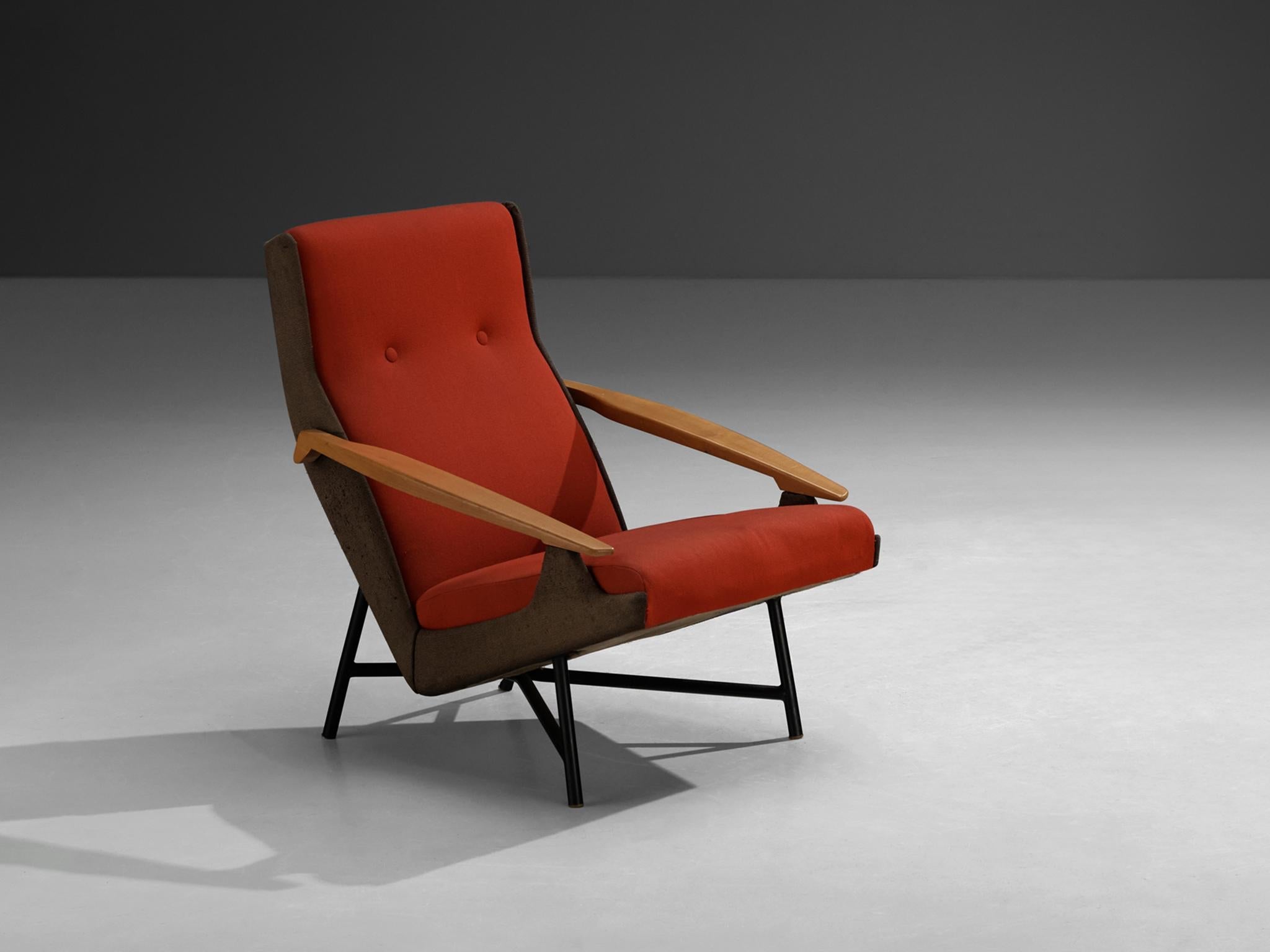 Claude Vassal Lounge Chair in Duo-Tone Upholstery seating Morentz