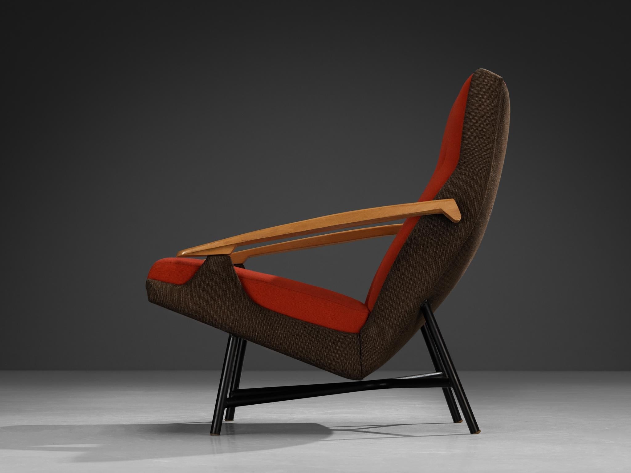 Claude Vassal Lounge Chair in Duo-Tone Upholstery seating Morentz