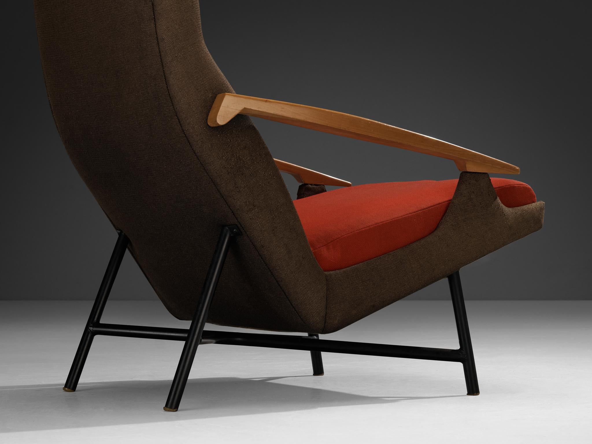 Claude Vassal Lounge Chair in Duo-Tone Upholstery seating Morentz