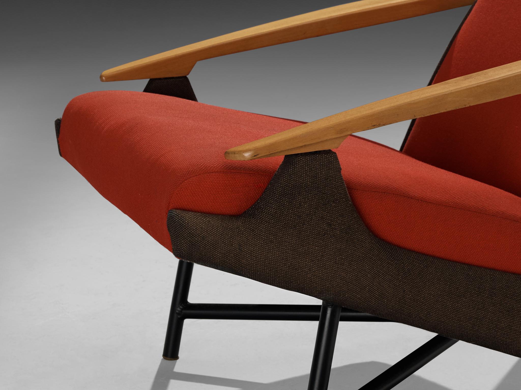 Claude Vassal Lounge Chair in Duo-Tone Upholstery seating Morentz