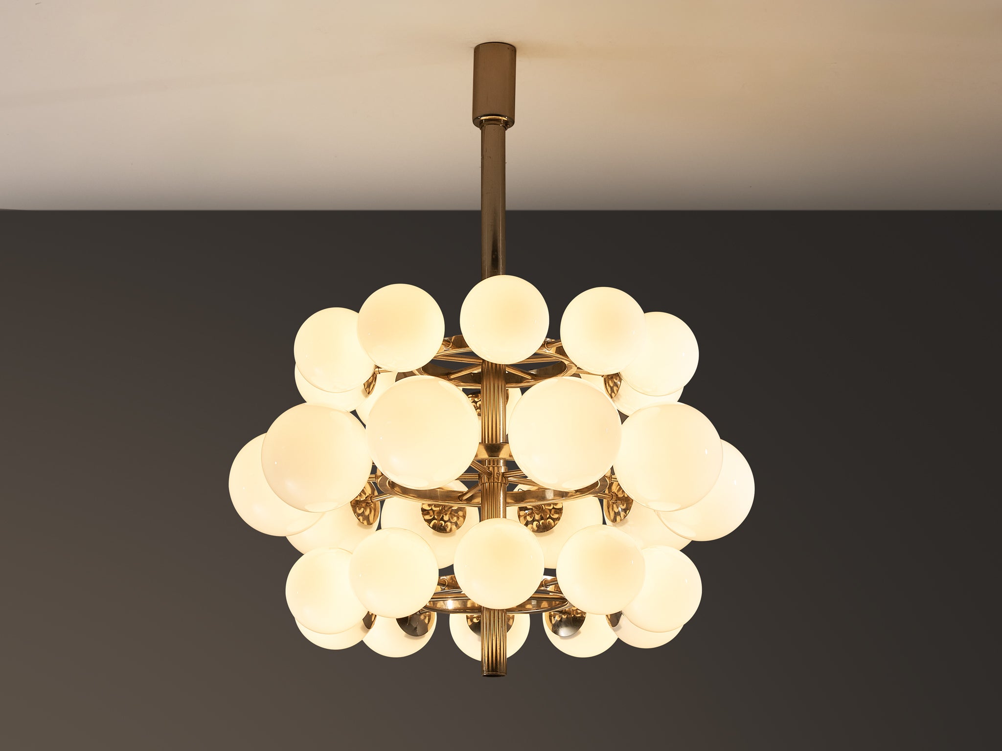 Large Sputnik Chandelier with Thirty White Glass Globes 125cm/49.21in. lighting Morentz