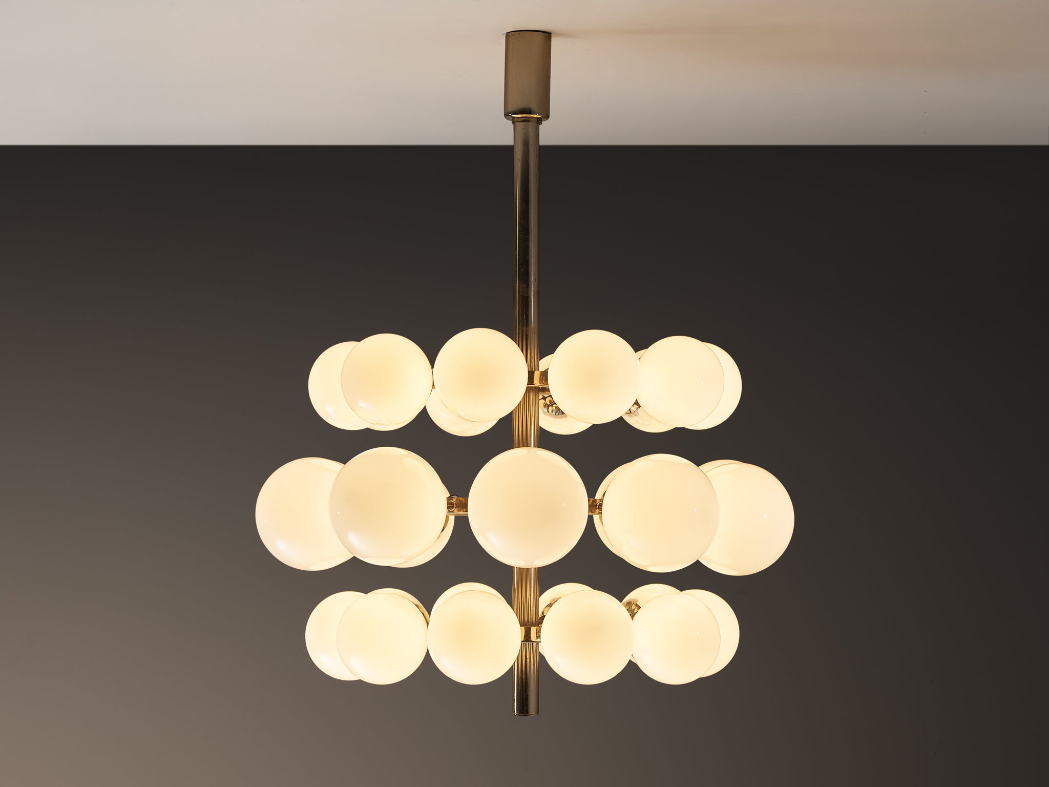 Large Sputnik Chandelier with Thirty White Glass Globes 125cm/49.21in. lighting Morentz