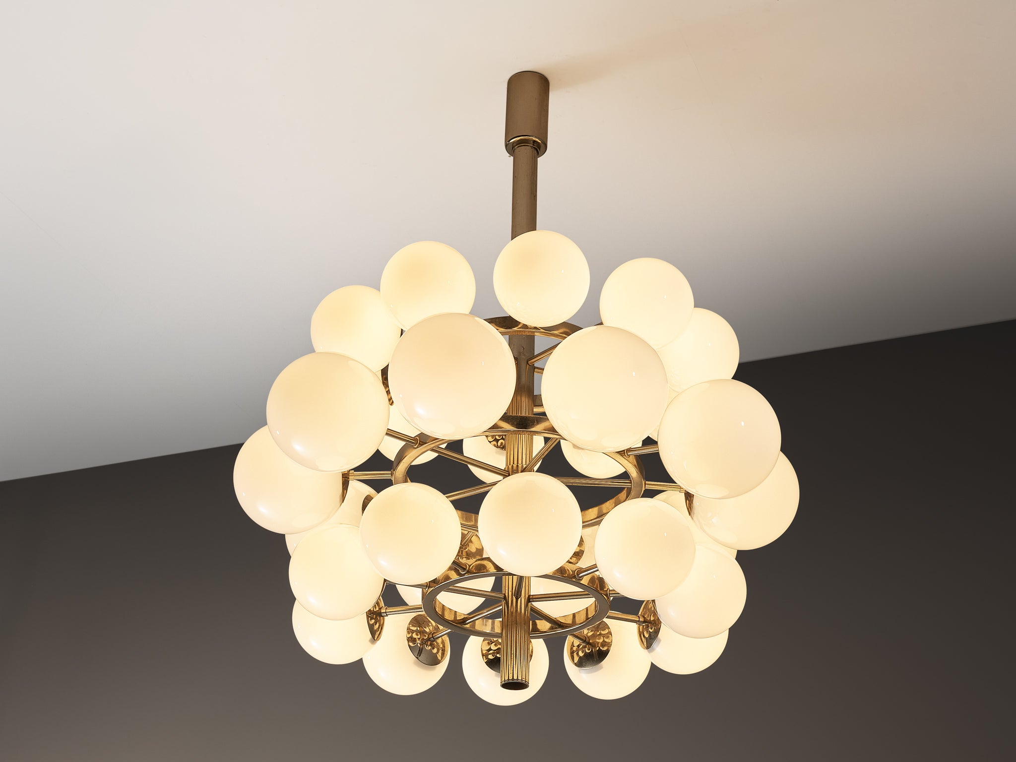 Large Sputnik Chandelier with Thirty White Glass Globes 125cm/49.21in. lighting Morentz