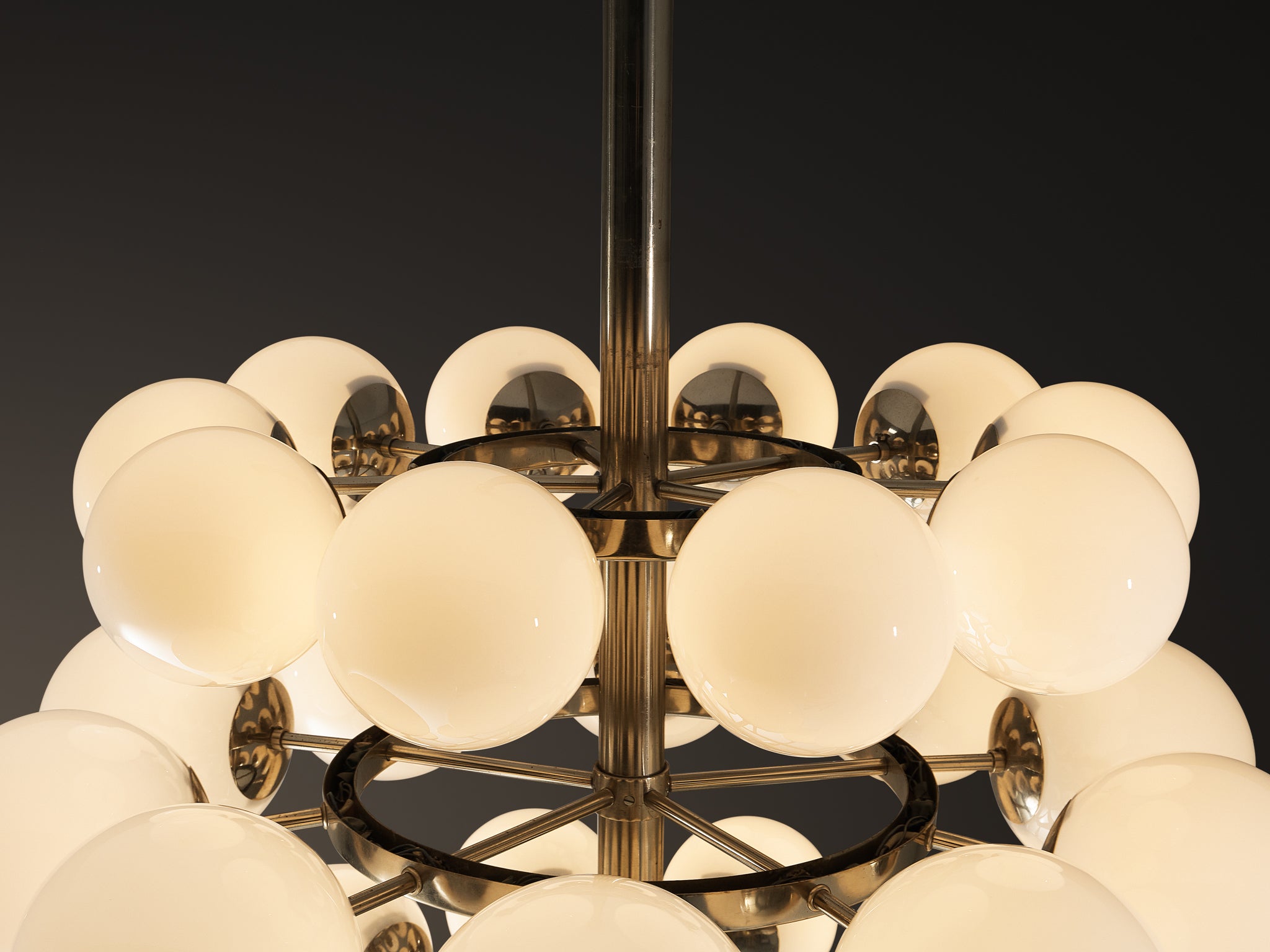 Large Sputnik Chandelier with Thirty White Glass Globes 125cm/49.21in. lighting Morentz