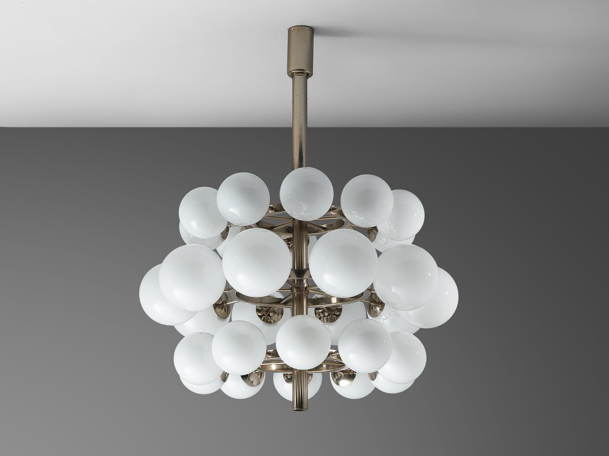 Large Sputnik Chandelier with Thirty White Glass Globes 125cm/49.21in. lighting Morentz
