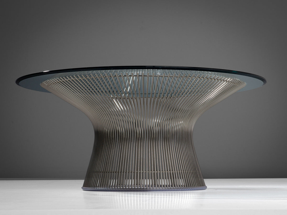 Warren Platner for Knoll Coffee Table in Steel and Glass