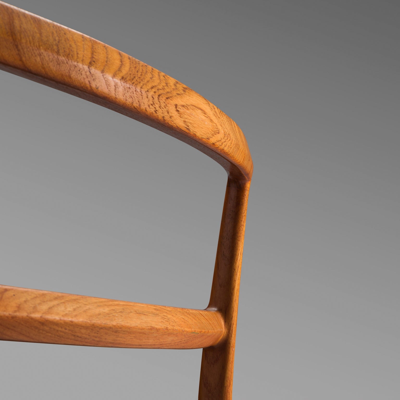 Arne Vodder for Sibast Møbler Armchair in Teak and Leather seating Morentz