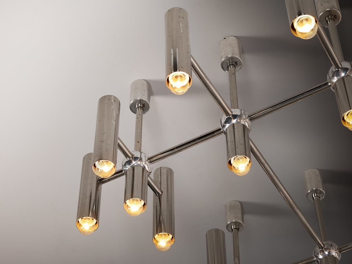 Monumental Mixed Metal Ceiling Light 304 cm/119in Lighting Morentz