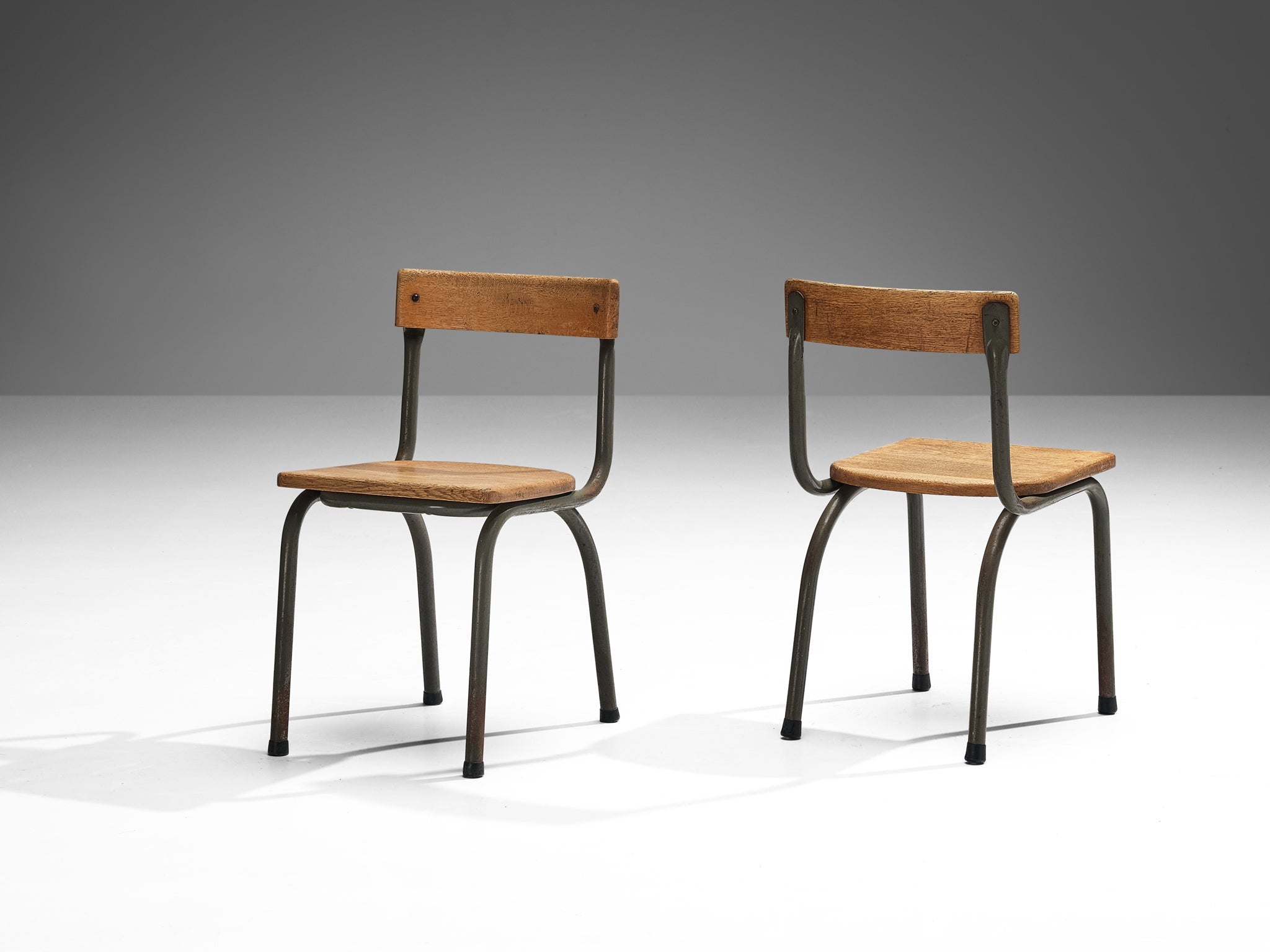 Willy Van Der Meeren for Tubax Chairs in Oak seating Morentz