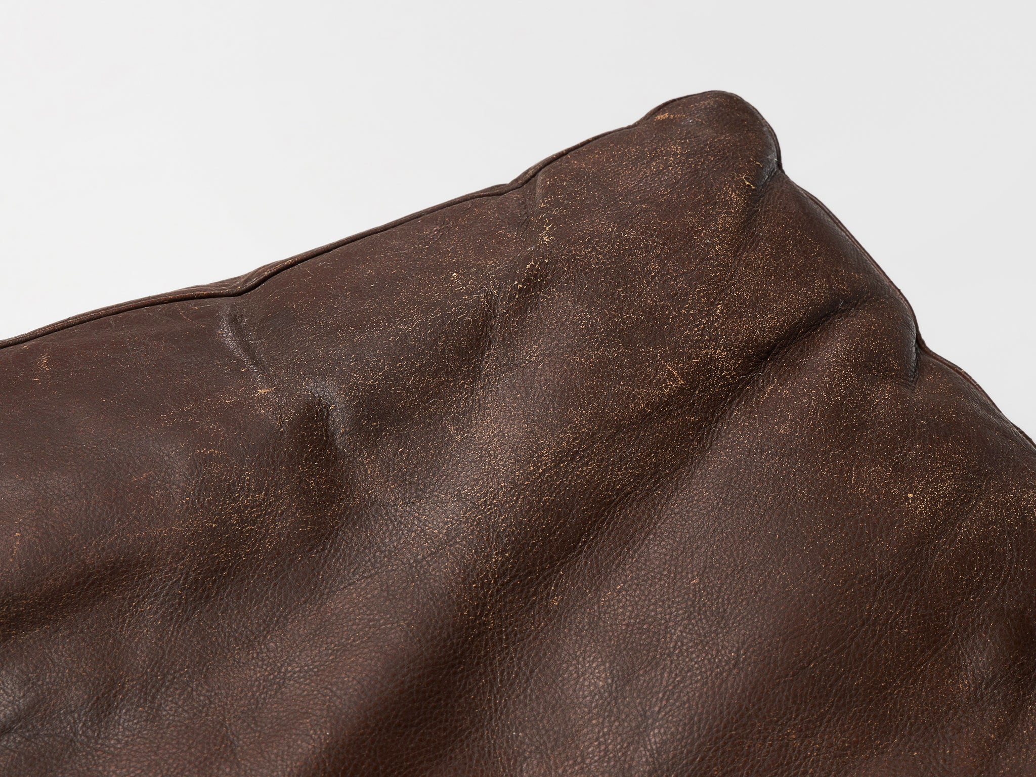 Preben Fabricius & Jørgen Kastholm Sofa in Brown Leather and Steel seating Morentz