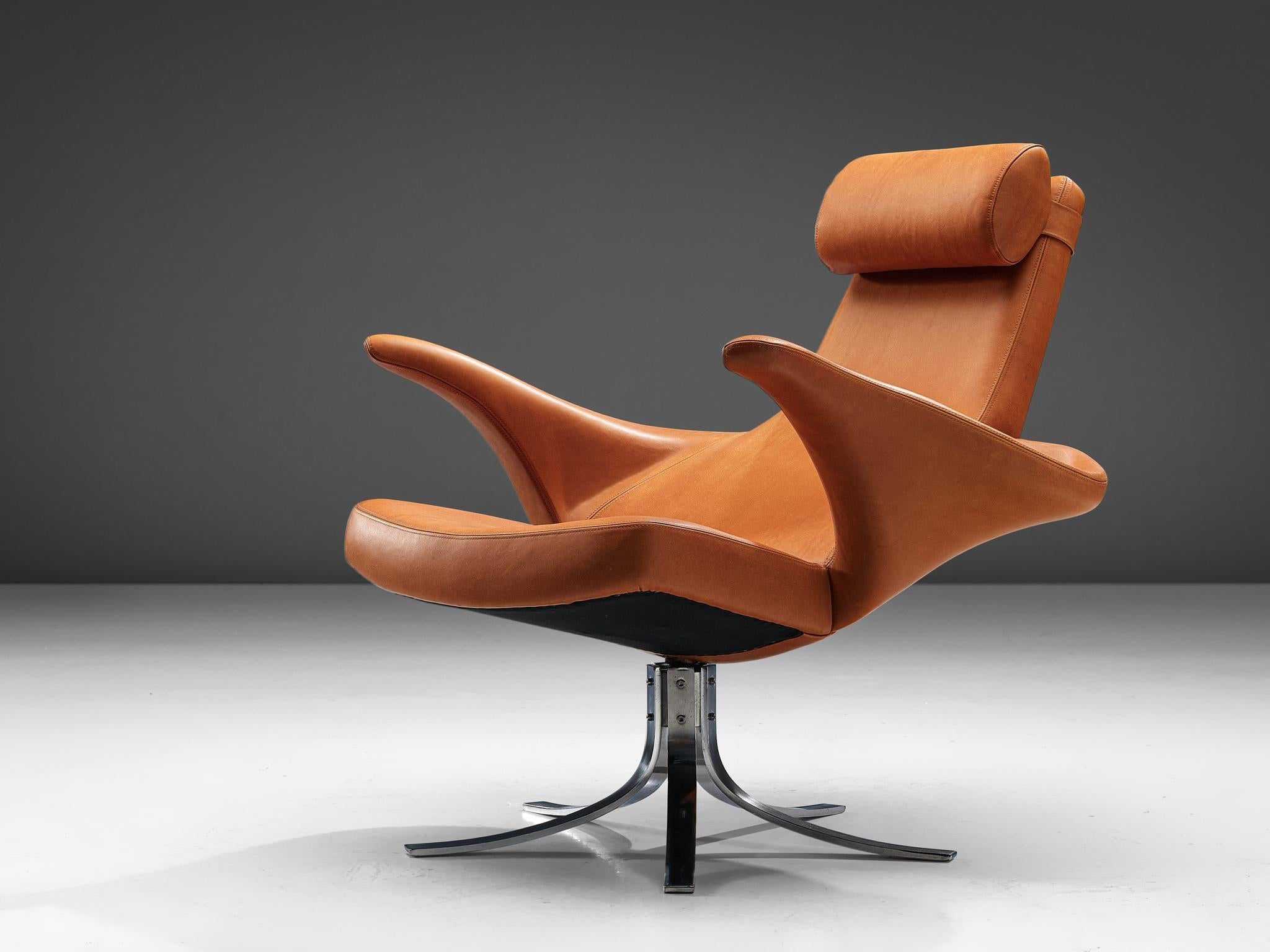 Rare Berg & Eriksson 'Seagull' 9601 Chair with Ottoman seating Morentz