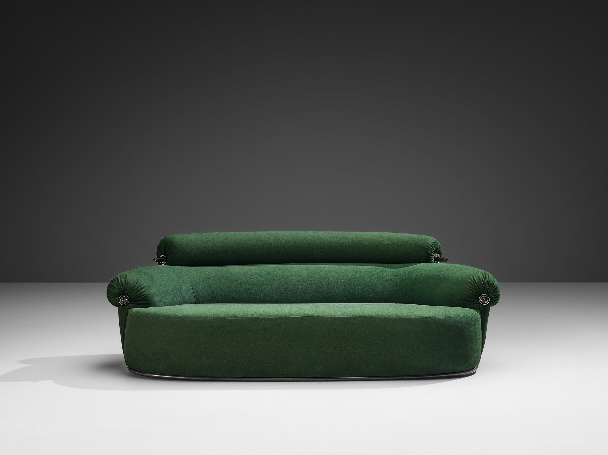 Luigi Caccia Dominioni for Azucena 'Toro' Sofa in Dark Forest Green Upholstery Seating Morentz