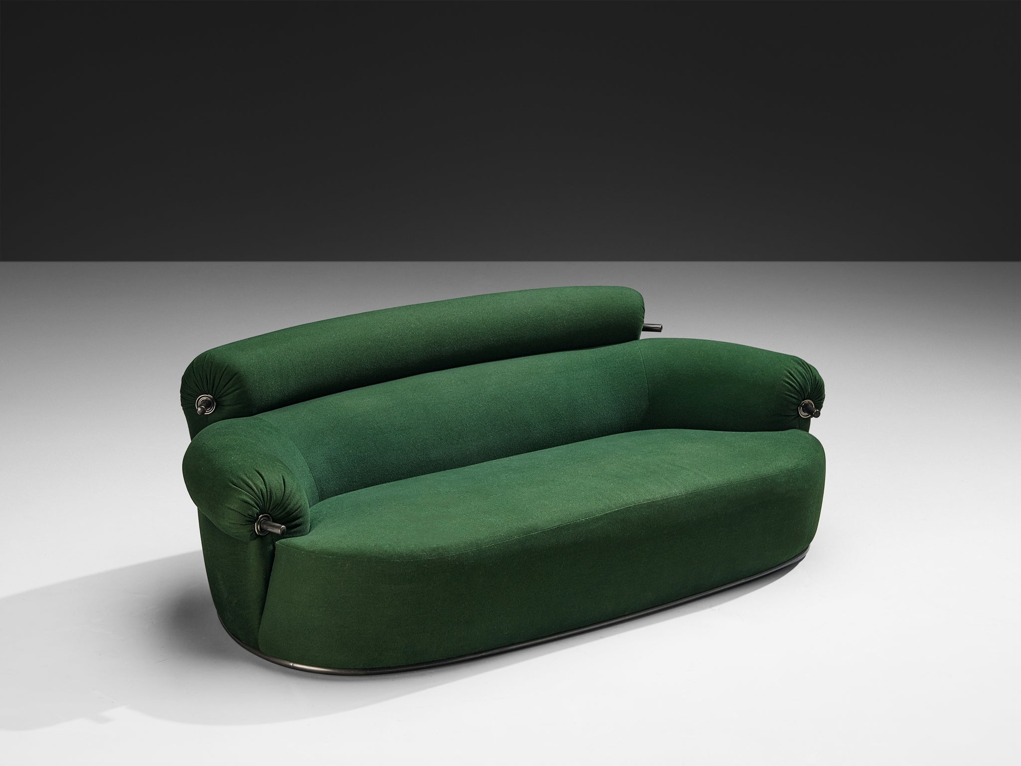 Luigi Caccia Dominioni for Azucena 'Toro' Sofa in Dark Forest Green Upholstery Seating Morentz