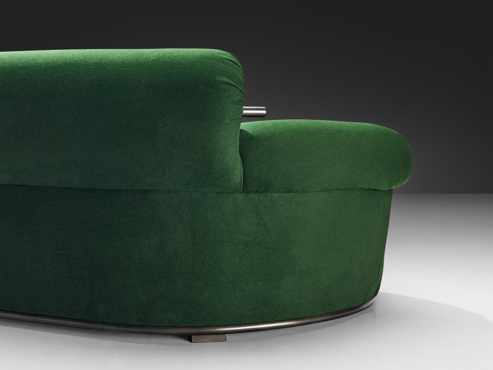 Luigi Caccia Dominioni for Azucena 'Toro' Sofa in Dark Forest Green Upholstery Seating Morentz