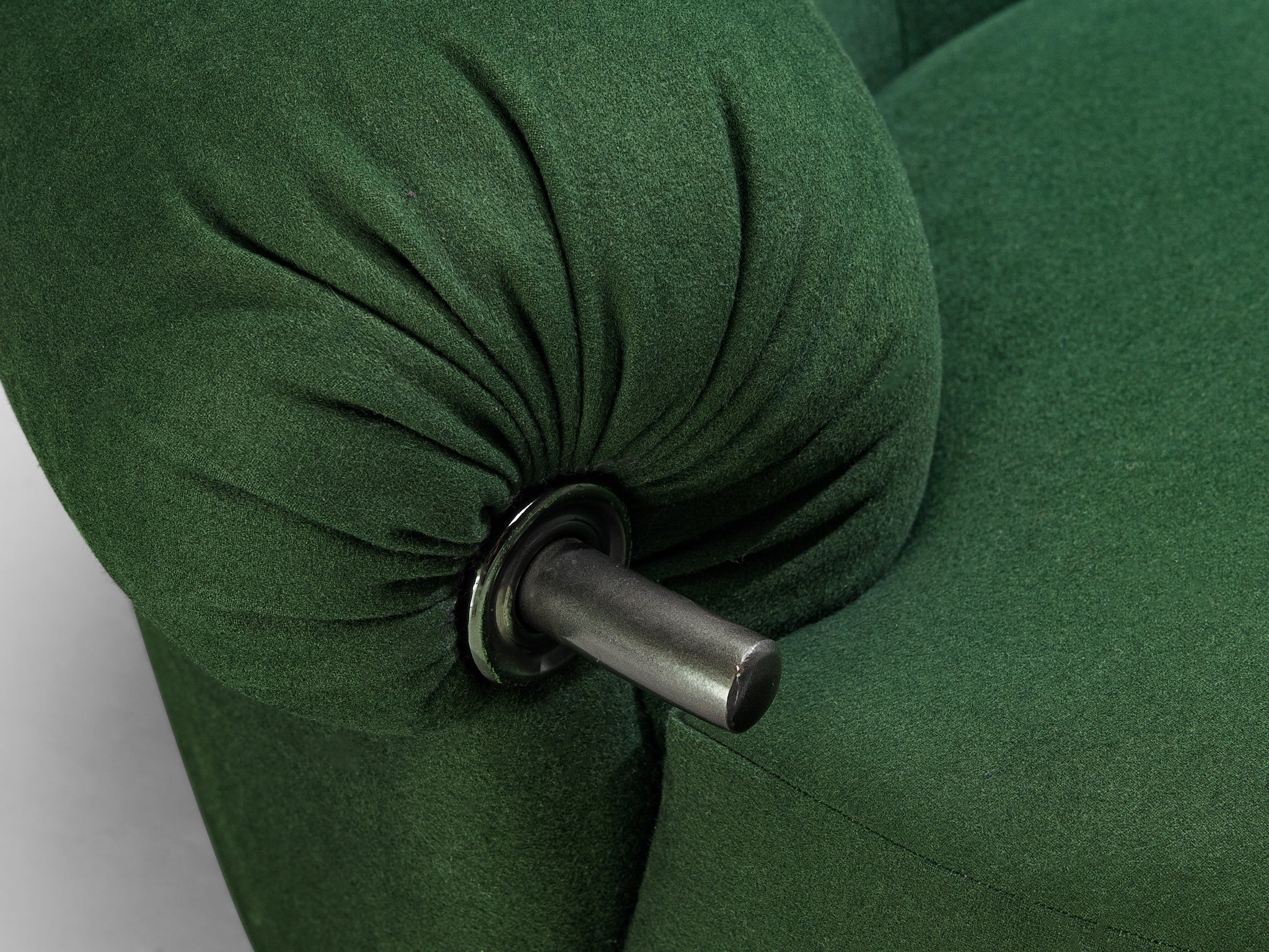 Luigi Caccia Dominioni for Azucena 'Toro' Sofa in Dark Forest Green Upholstery Seating Morentz