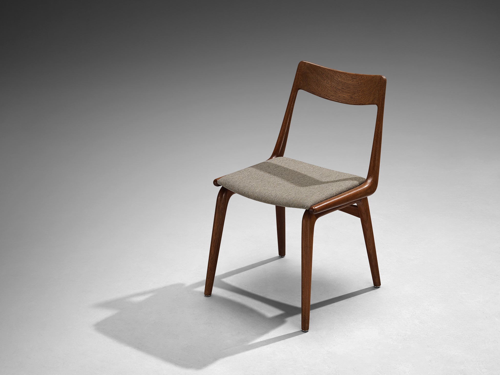 Alfred Christensen for Slagelse Møbelværk 'Boomerang' Pair of Dining Chairs in Teak Seating Morentz