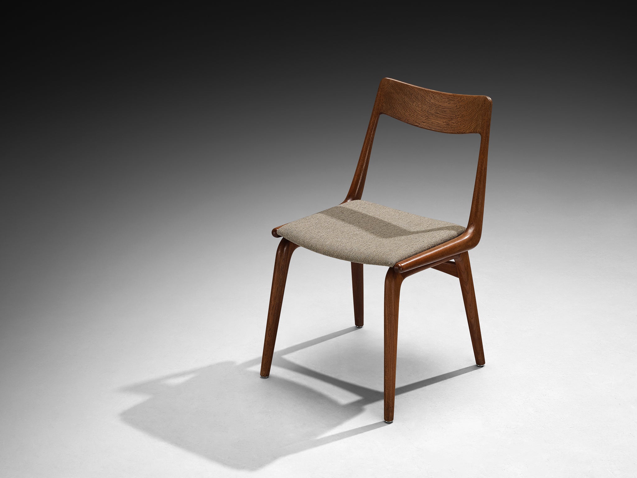 Alfred Christensen for Slagelse Møbelværk 'Boomerang' Dining Chair in Teak Seating Morentz