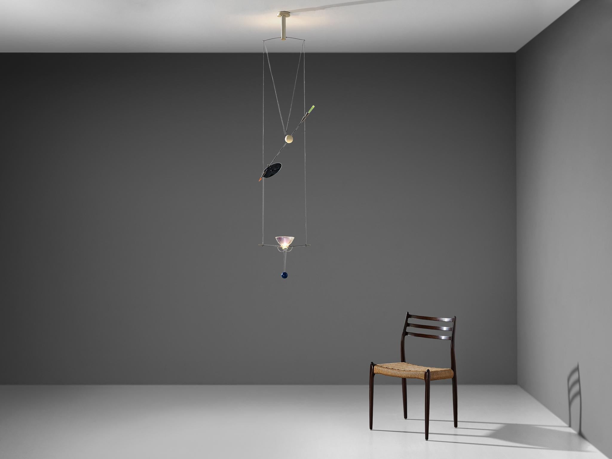 Kinetic Ingo Maurer 'Ilo Ilu' Light Sculpture lighting Morentz