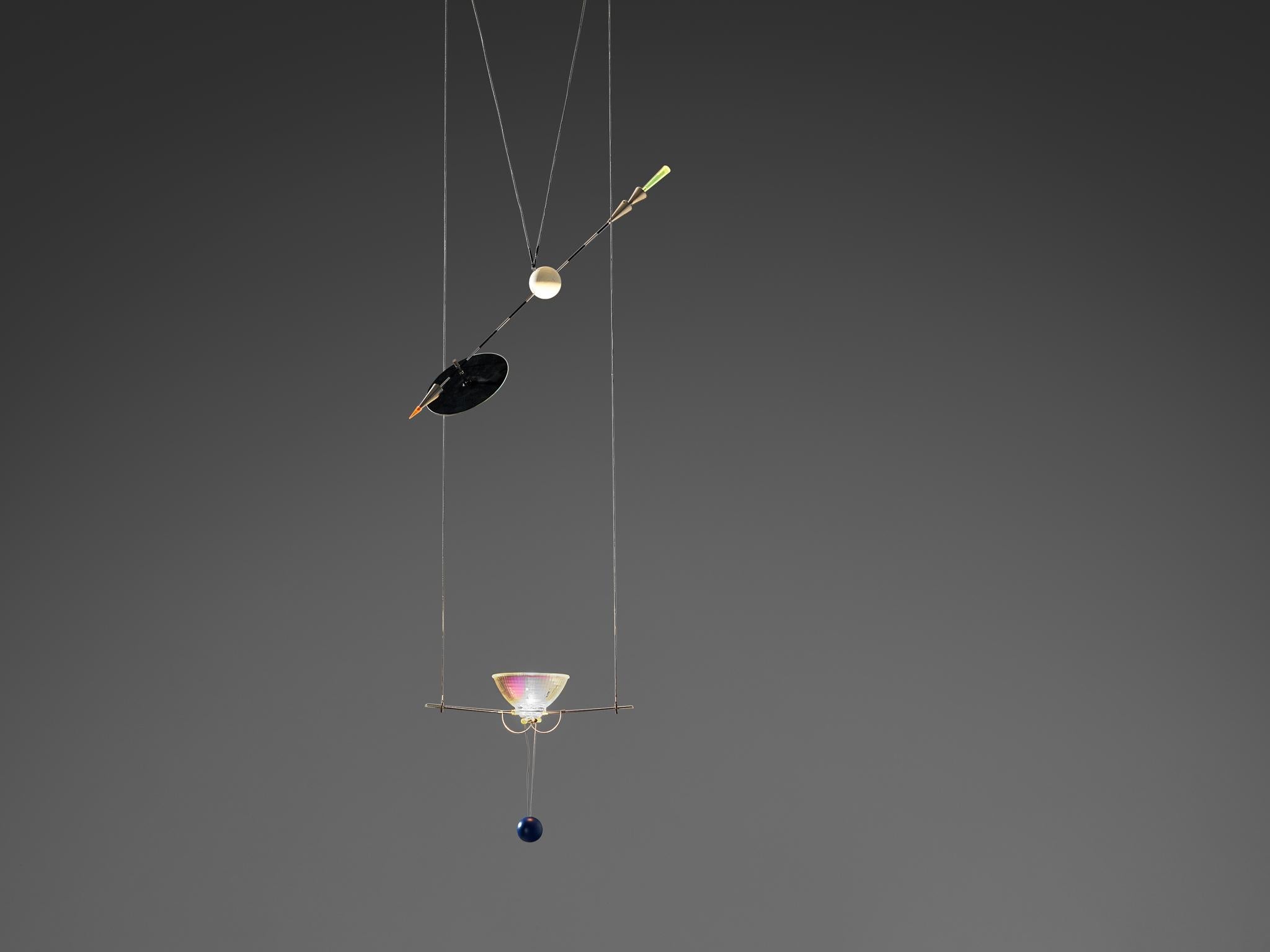 Kinetic Ingo Maurer 'Ilo Ilu' Light Sculpture lighting Morentz