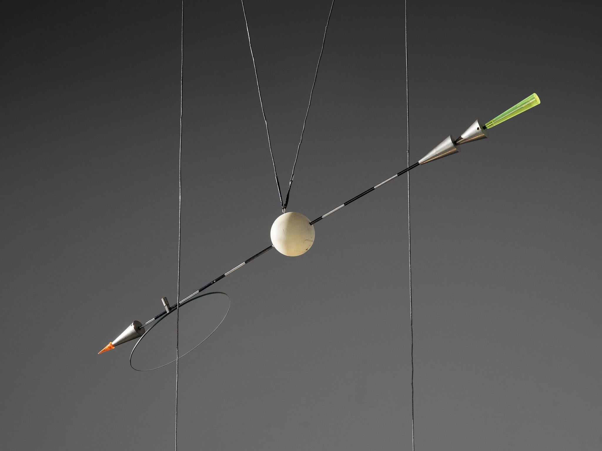 Kinetic Ingo Maurer 'Ilo Ilu' Light Sculpture lighting Morentz