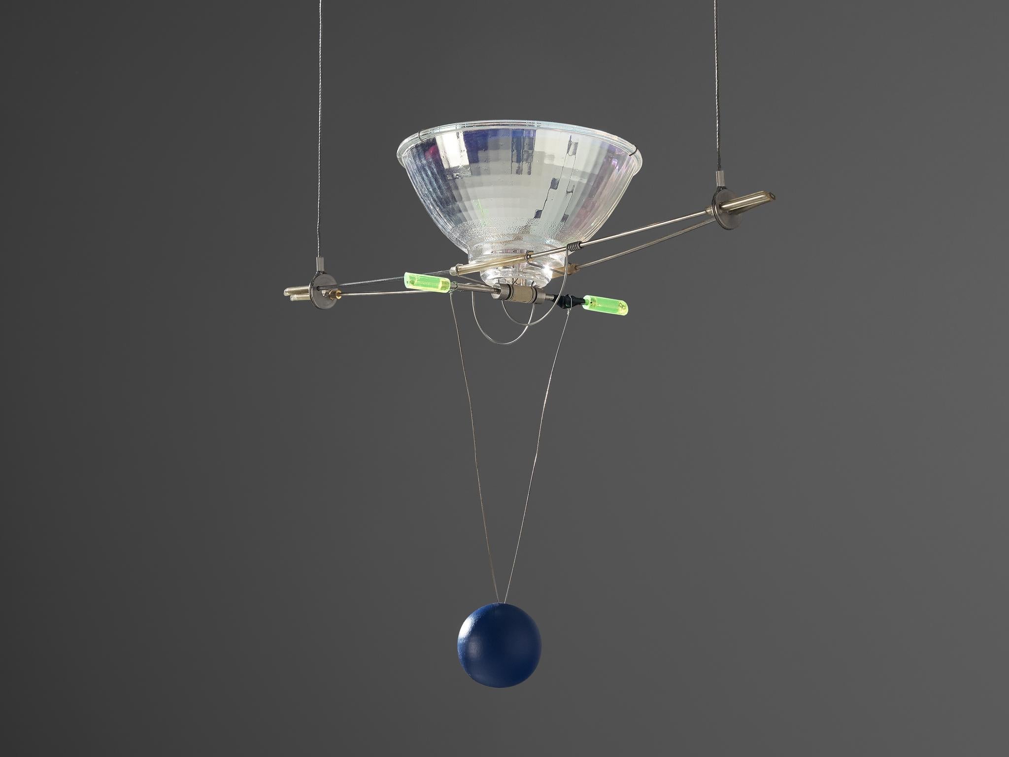 Kinetic Ingo Maurer 'Ilo Ilu' Light Sculpture lighting Morentz