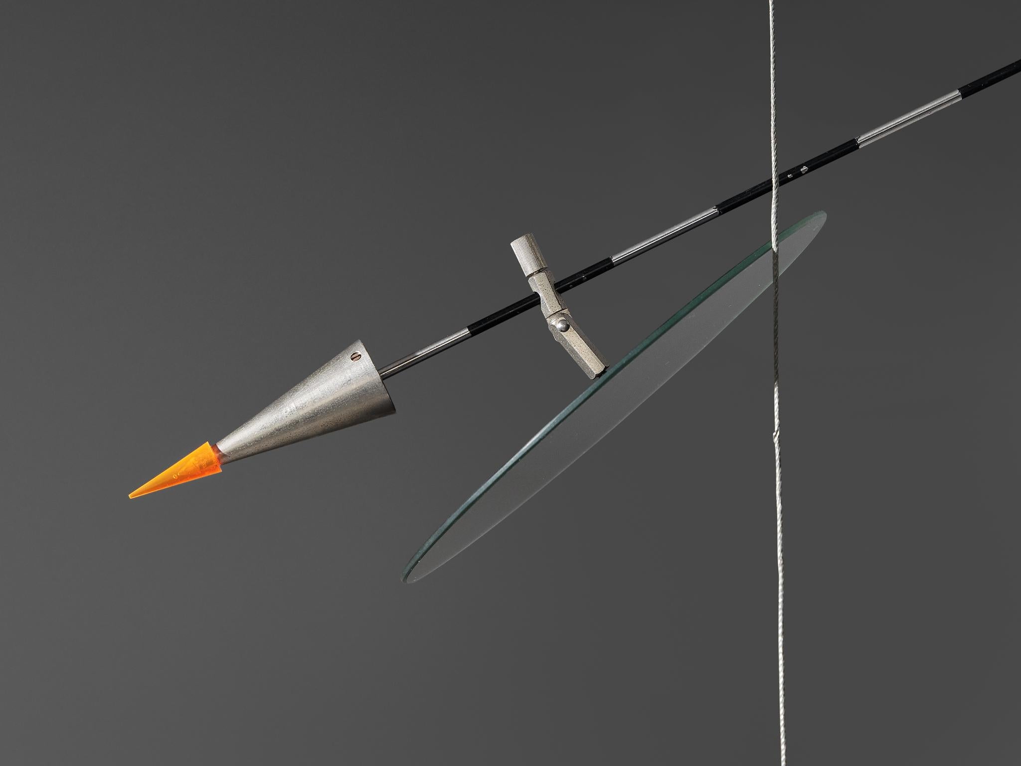 Kinetic Ingo Maurer 'Ilo Ilu' Light Sculpture lighting Morentz