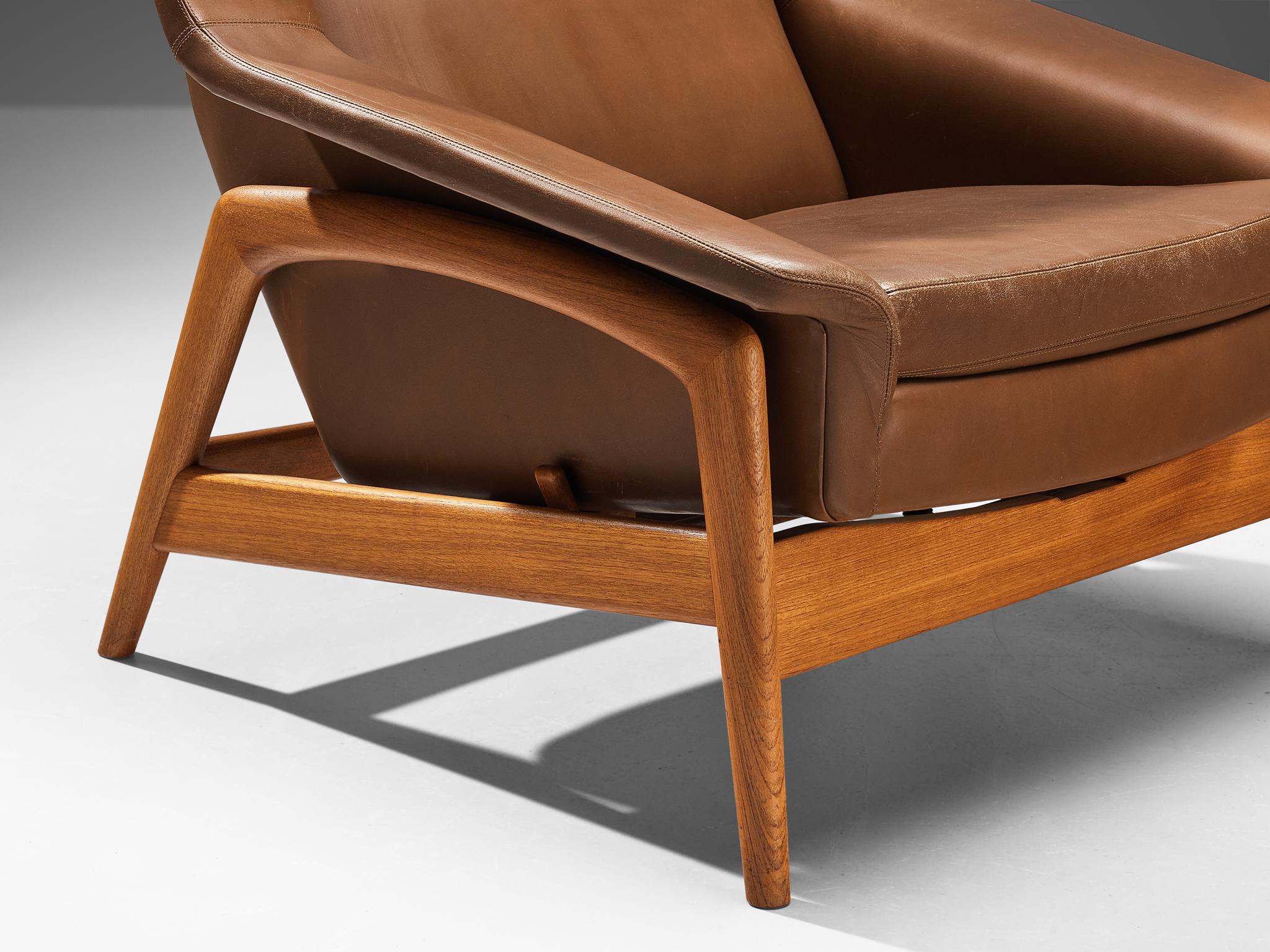 Folke Ohlsson 'Profil' Lounge Chair in Leather seating Morentz