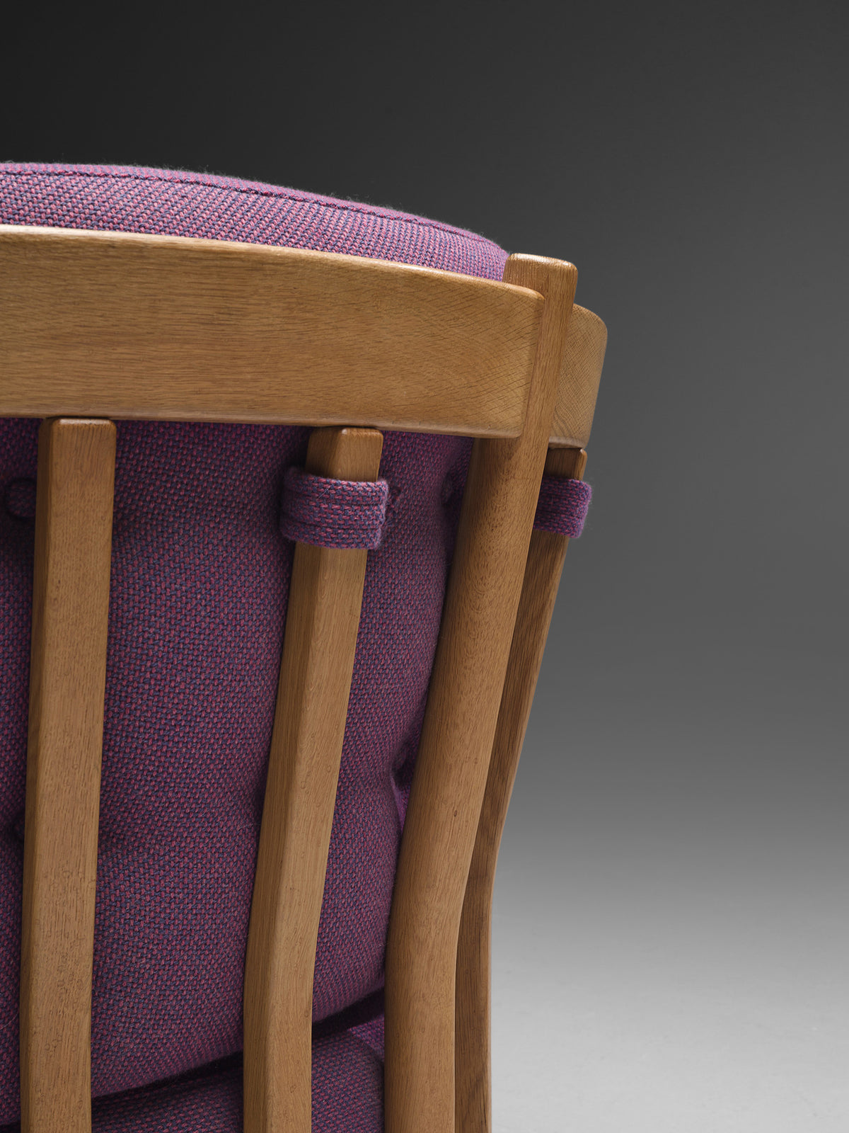 Guillerme & Chambron Lounge Chair in Purple Upholstery Seating Morentz